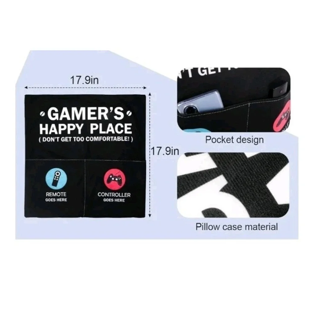 Gamer Gifts for Teenage Boys Men, Gaming Room Decoration, Gamer Pillow Cover ...